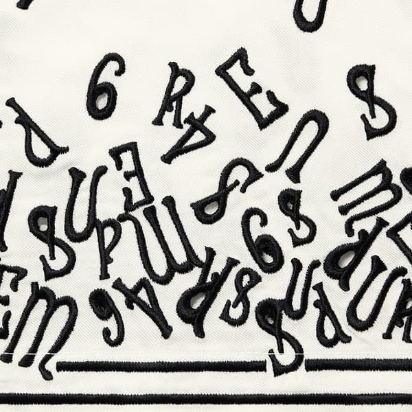 Supreme Nouveau Embroidered S/S Shirt - White (front)