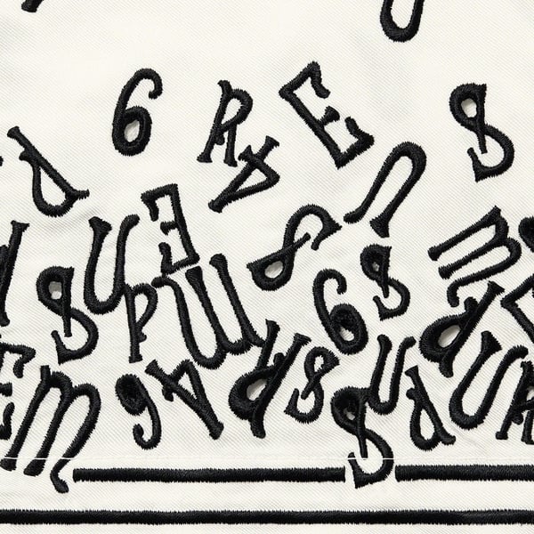 Supreme Nouveau Embroidered S/S Shirt - White (front)