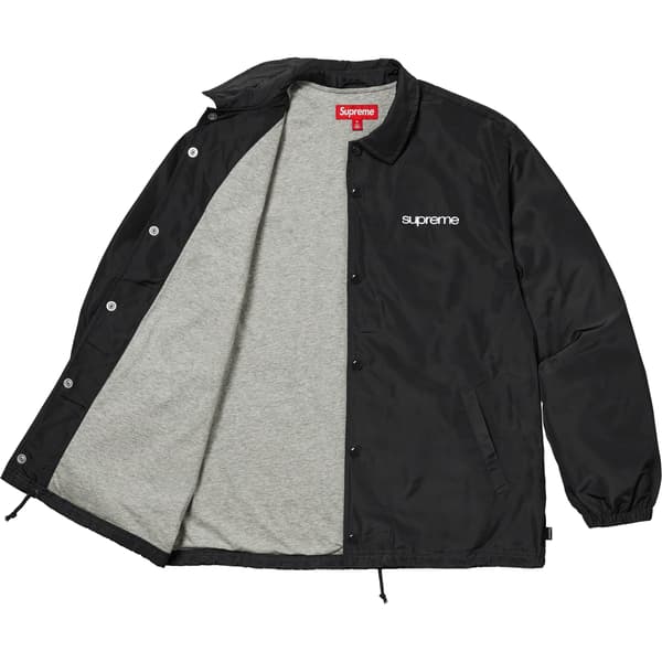 Supreme NYC Coaches Jacket - Black (front)