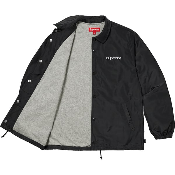 Supreme NYC Coaches Jacket - Black (front)