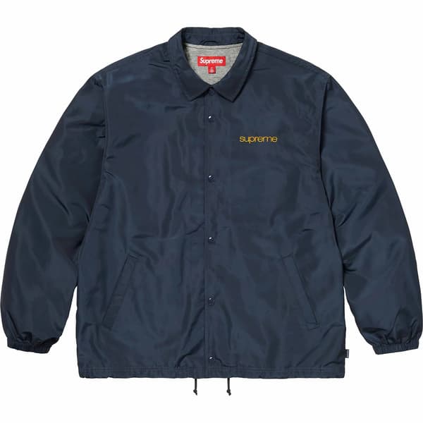 Supreme NYC Coaches Jacket - Navy (front)
