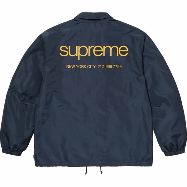 Supreme NYC Coaches Jacket - Navy (front)