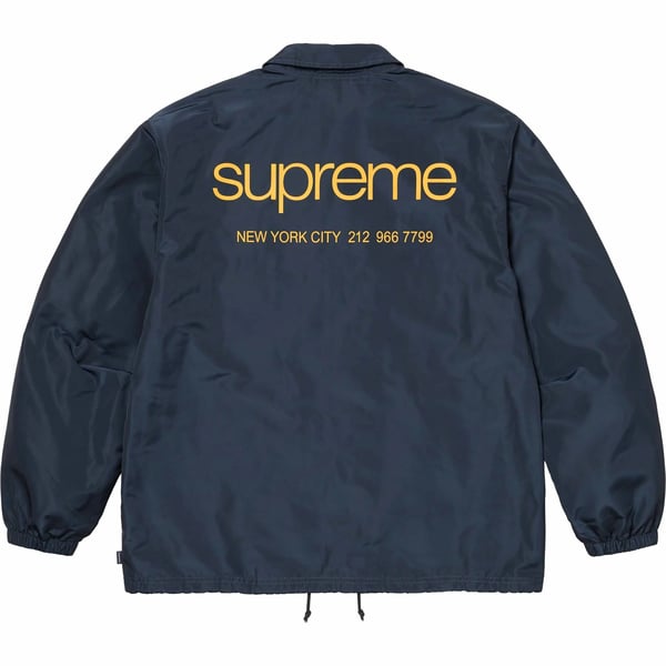 Supreme NYC Coaches Jacket - Navy (front)