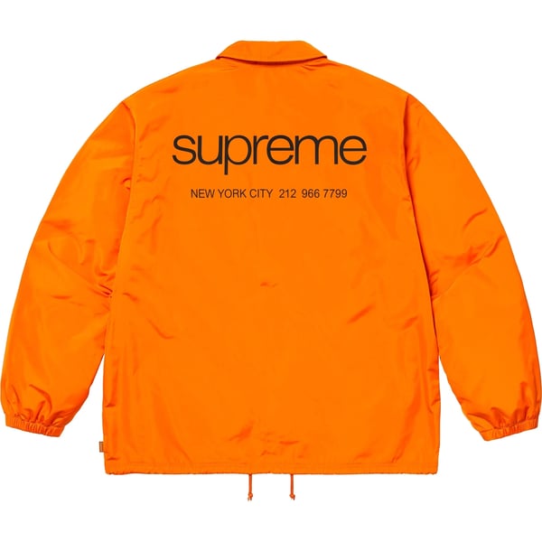 Supreme NYC Coaches Jacket - Orange (front)