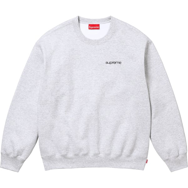 Supreme NYC Crewneck - Ash Grey (front)
