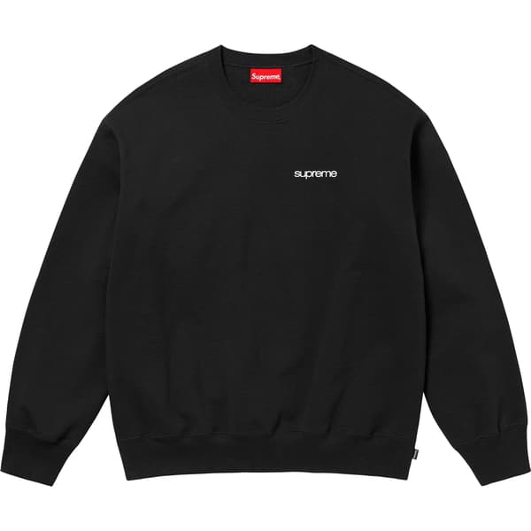 Supreme NYC Crewneck - Black (front)