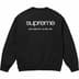 Supreme NYC Crewneck - Black (front)