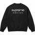 Supreme NYC Crewneck - Black (front)