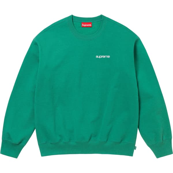Supreme NYC Crewneck - Light Pine (front)