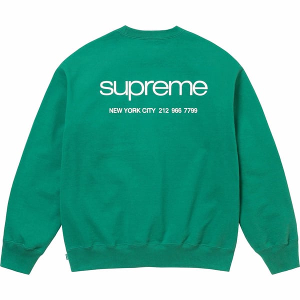Supreme NYC Crewneck - Light Pine (front)