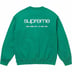Supreme NYC Crewneck - Light Pine (front)
