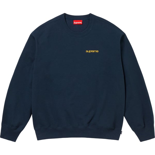 Supreme NYC Crewneck - Navy (front)