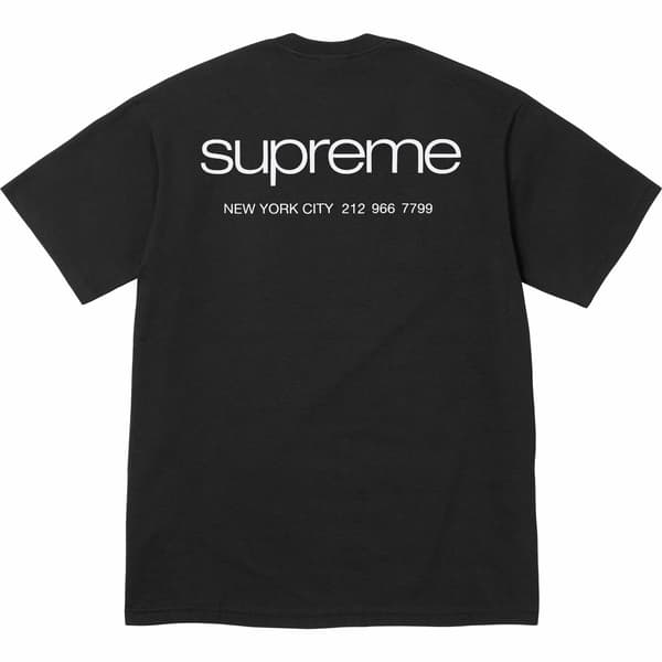 Supreme NYC Tee - Black (front)