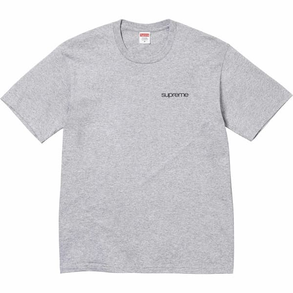 Supreme NYC Tee - Heather Grey (front)