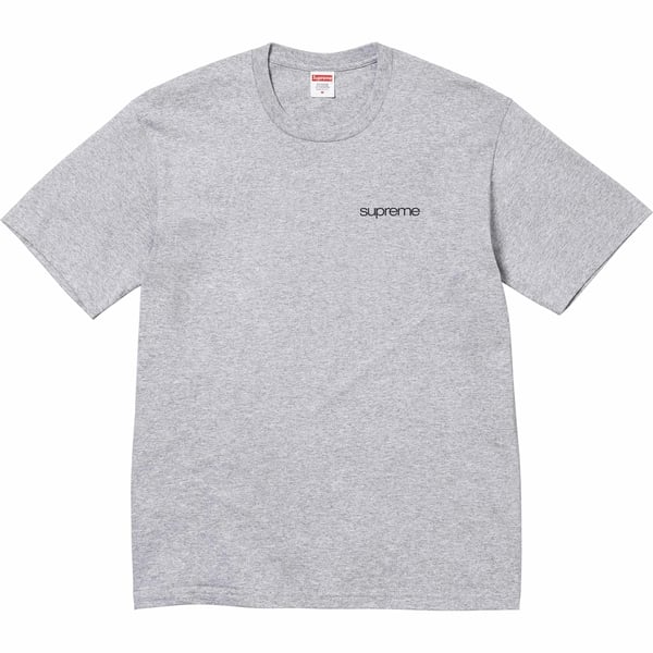 Supreme NYC Tee - Heather Grey (front)