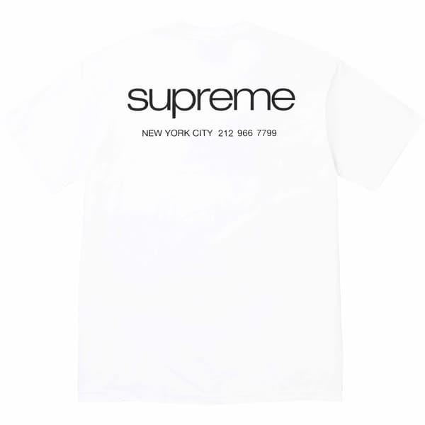 Supreme NYC Tee - White (front)