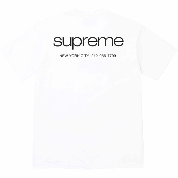 Supreme NYC Tee - White (front)