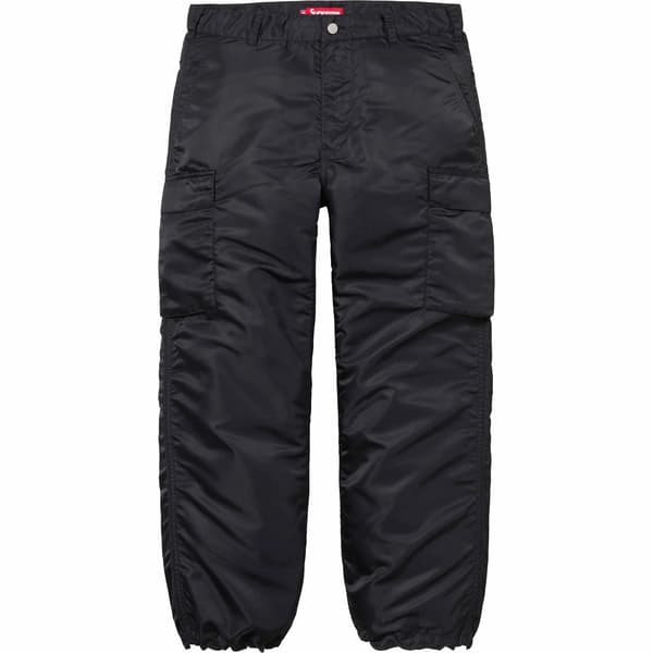 Supreme Nylon Cargo Pant - Black (front)