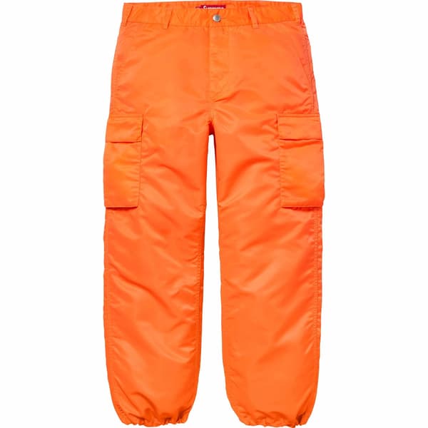 Supreme Nylon Cargo Pant - Orange (front)