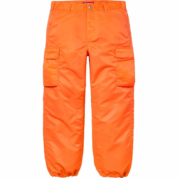 Supreme Nylon Cargo Pant - Orange (front)