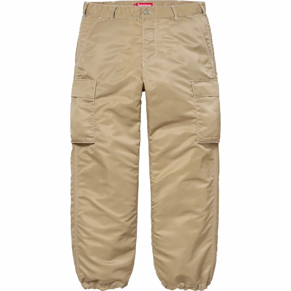 Supreme Nylon Cargo Pant - Tan (front)