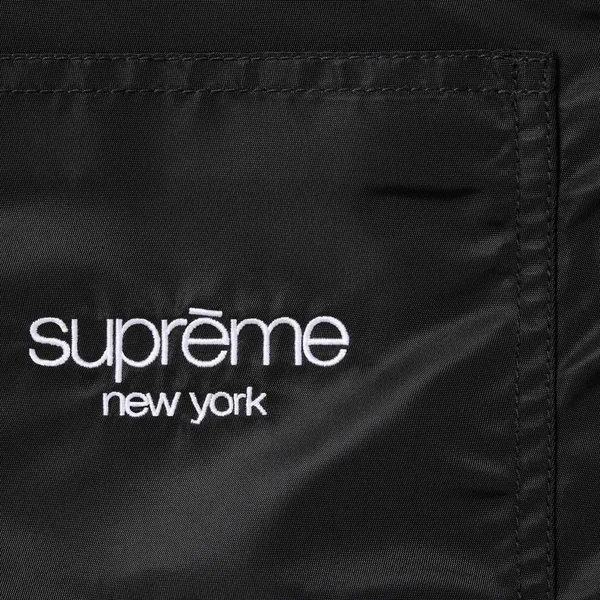 Supreme Nylon Chore Coat - Black (front)