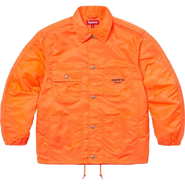 Supreme Nylon Chore Coat - Orange (front)