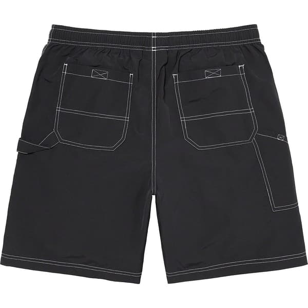 Supreme Nylon Painter Short - Black (front)