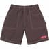 Supreme Nylon Painter Short - Dark Brown (front)