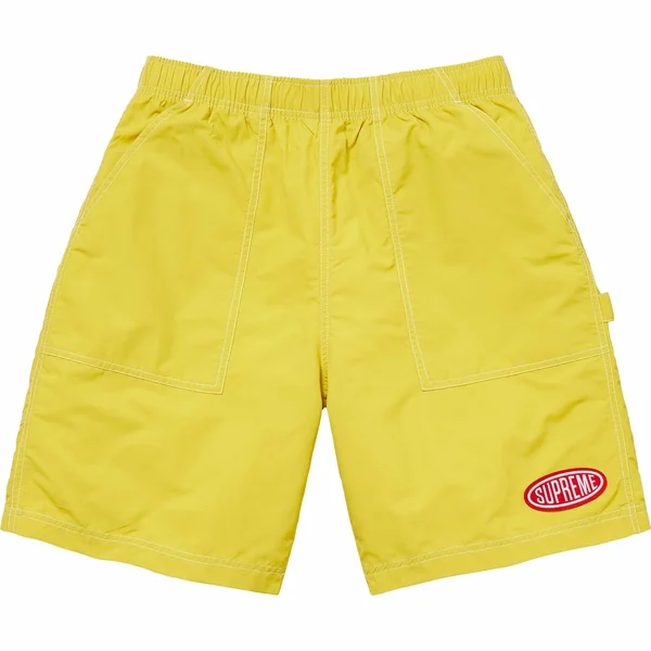 Supreme Nylon Painter Short - Gold (front)