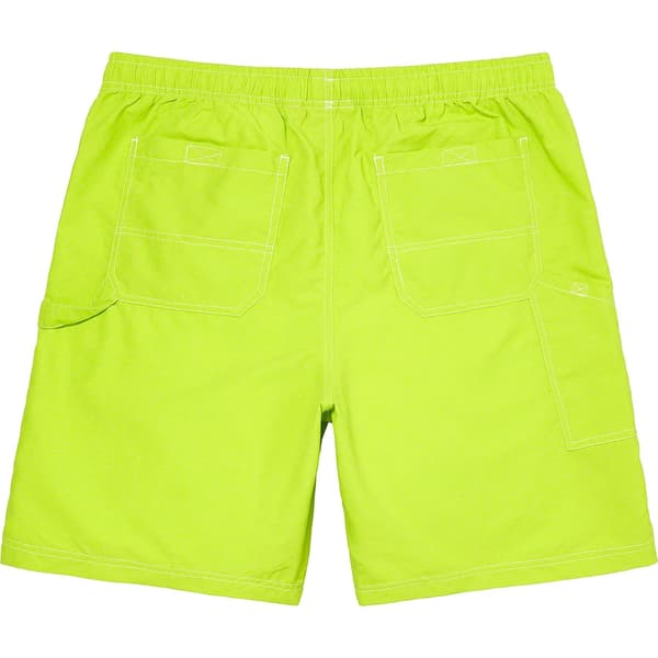 Supreme Nylon Painter Short - Lime (front)