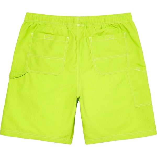 Supreme Nylon Painter Short - Lime (front)