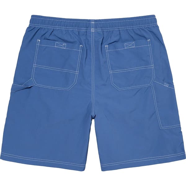 Supreme Nylon Painter Short - Pale Blue (front)
