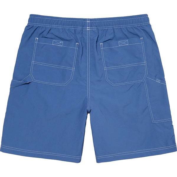Supreme Nylon Painter Short - Pale Blue (front)