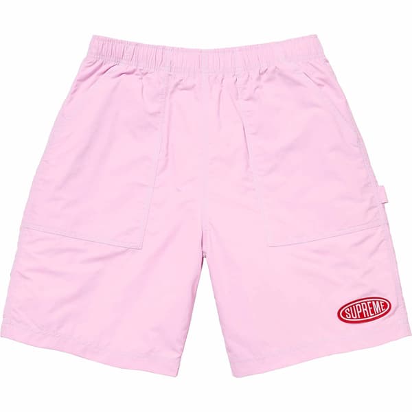 Supreme Nylon Painter Short - Pale Pink (front)