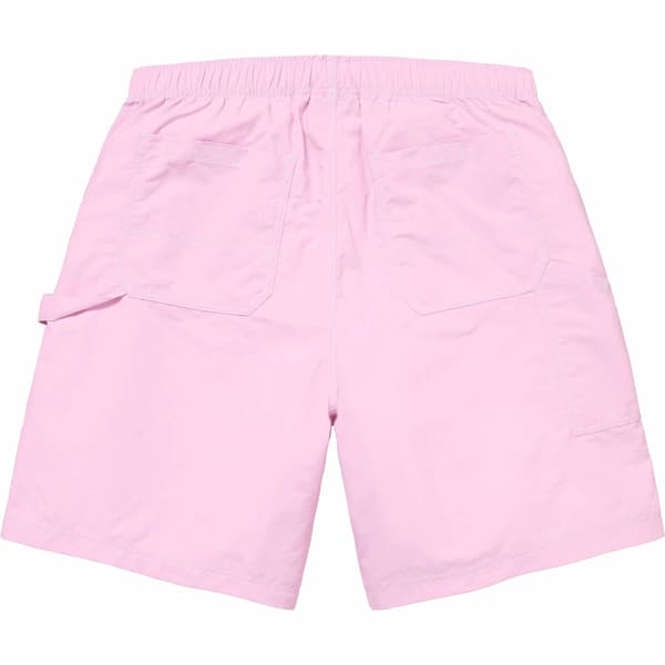 Supreme Nylon Painter Short - Pale Pink (front)