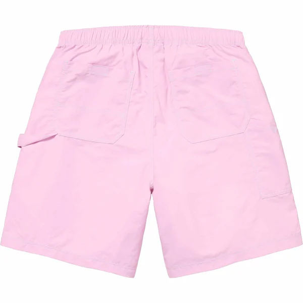 Supreme Nylon Painter Short - Pale Pink (front)