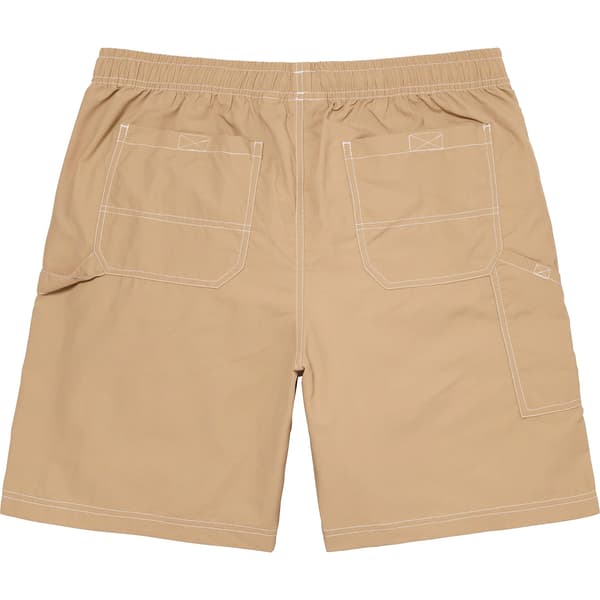 Supreme Nylon Painter Short - Tan (front)