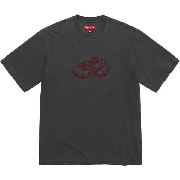Supreme Ohm Embroidered S/S Top - Black (front)