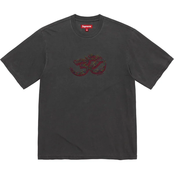 Supreme Ohm Embroidered S/S Top - Black (front)