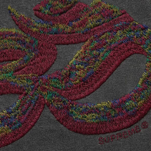 Supreme Ohm Embroidered S/S Top - Black (front)