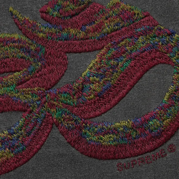 Supreme Ohm Embroidered S/S Top - Black (front)