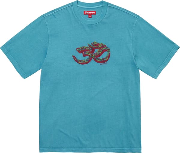 Supreme Ohm Embroidered S/S Top - Blue (front)