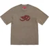 Supreme Ohm Embroidered S/S Top - Pale Olive (front)