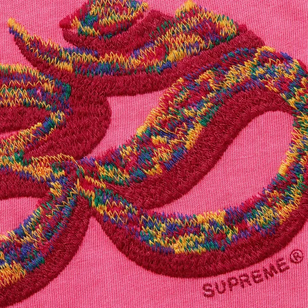 Supreme Ohm Embroidered S/S Top - Pink (front)