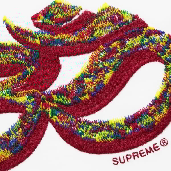 Supreme Ohm Embroidered S/S Top - White (front)