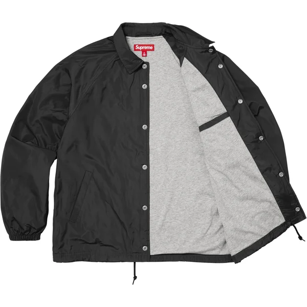 Supreme Old English Arc Coaches Jacket - Black (front)