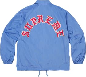 Supreme Old English Arc Coaches Jacket Light Blue