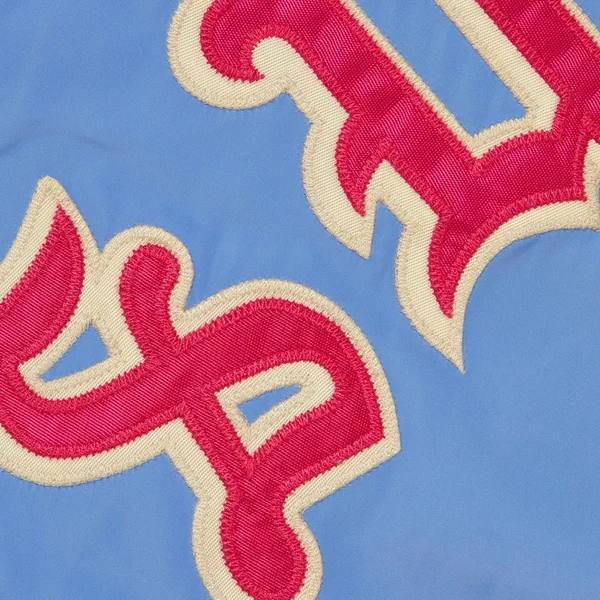 Supreme Old English Arc Coaches Jacket - Light Blue (front)