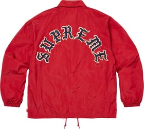 Supreme Old English Arc Coaches Jacket Red